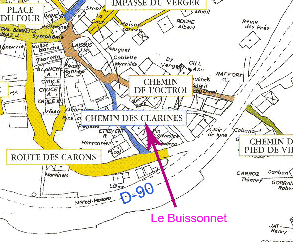 map buissonnet